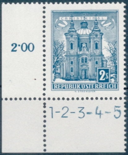 Briefmarke mit Symbolzahl(en)